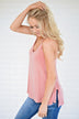 Peach Strappy Tank Top