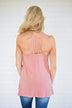 Peach Strappy Tank Top