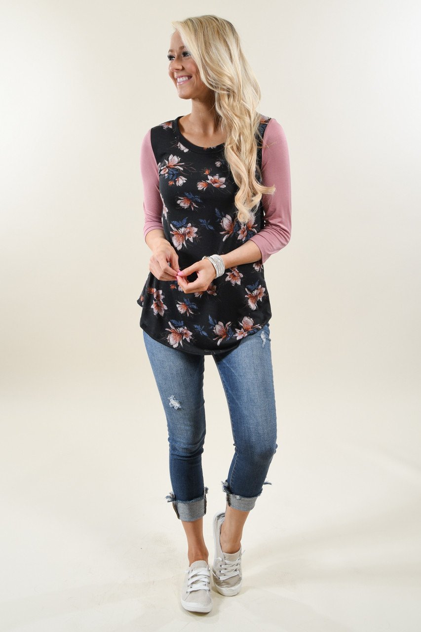 Just a Tease Floral Top