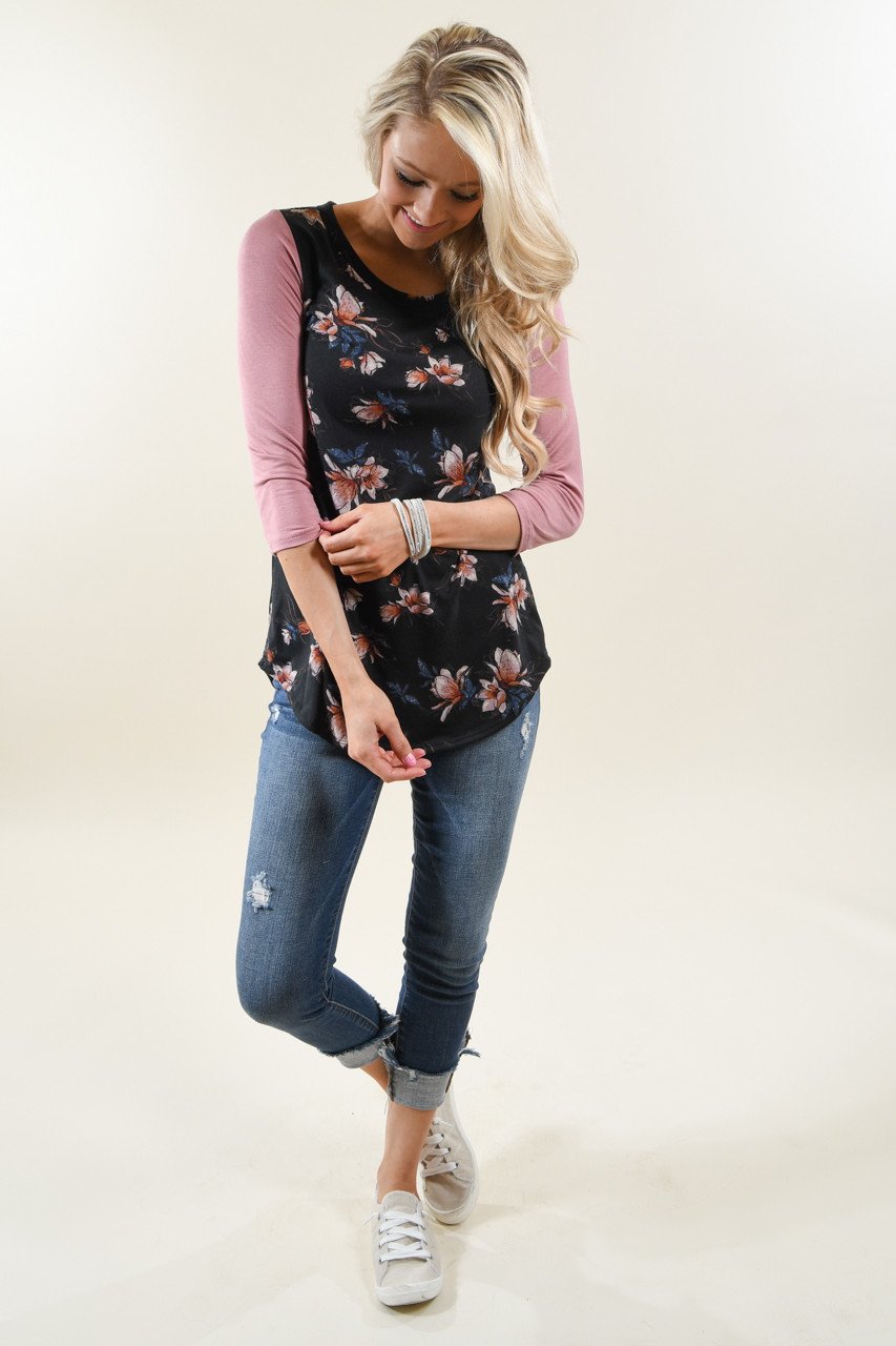 Just a Tease Floral Top