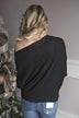 Off the Shoulder Top ~ Black