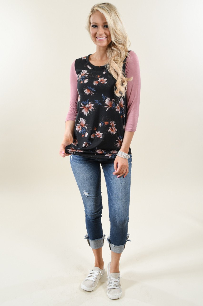 Just a Tease Floral Top