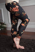 Floral Leggings ~ Black