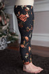 Floral Leggings ~ Black
