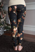Floral Leggings ~ Black