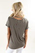 Army Green Holey Top