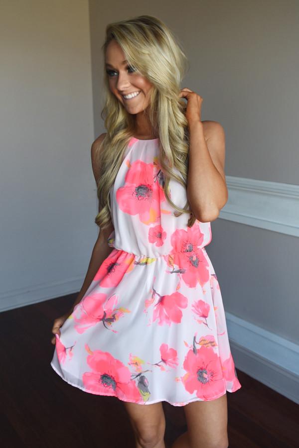 Wallflower Dress ~ Pink
