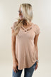 The Promise Criss Cross Top ~ Taupe