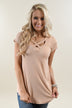 The Promise Criss Cross Top ~ Taupe
