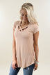 The Promise Criss Cross Top ~ Taupe