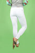 White Side Ankle Zipper Skinnies ~ Kan Can