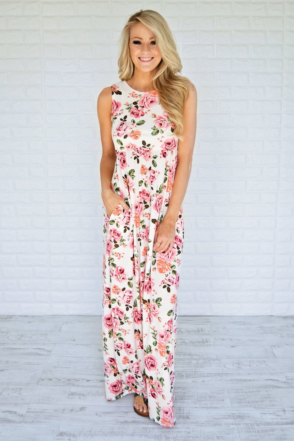 Courting Roses Maxi Dress