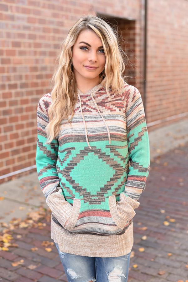 Angie Aztec Hoodie
