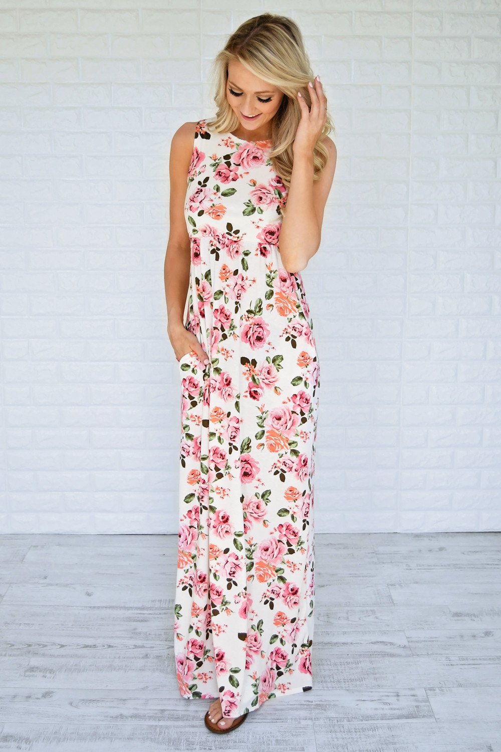 Courting Roses Maxi Dress