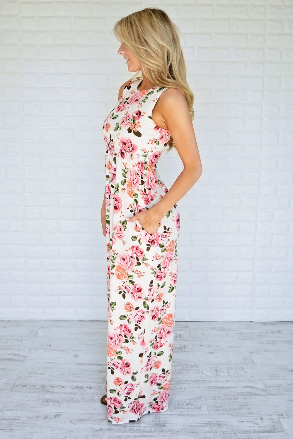 Courting Roses Maxi Dress