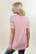 It's All Cool Detail Sleeve Top ~ Pink