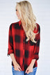 Buffalo Plaid Button Up Top