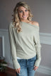 Off The Shoulder Top ~ Light Green