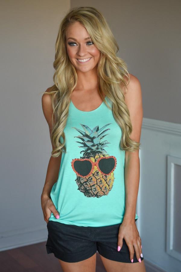 Blue Pineapple Top