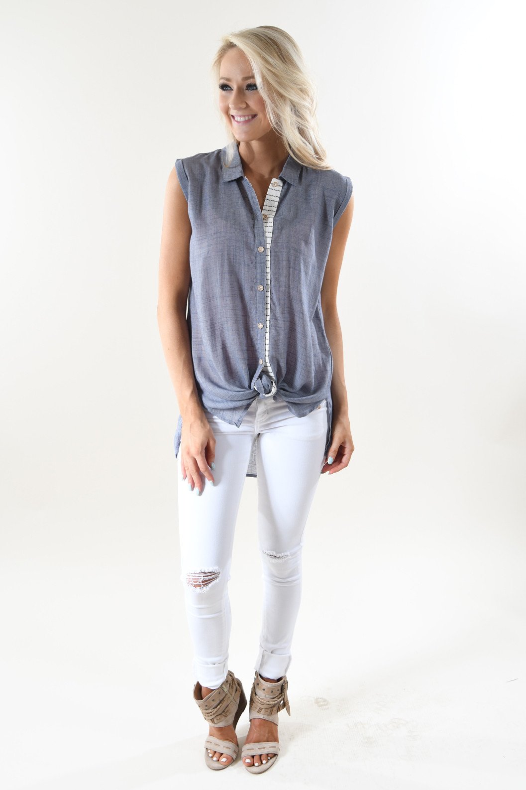 Summer Destination Sleeveless Top