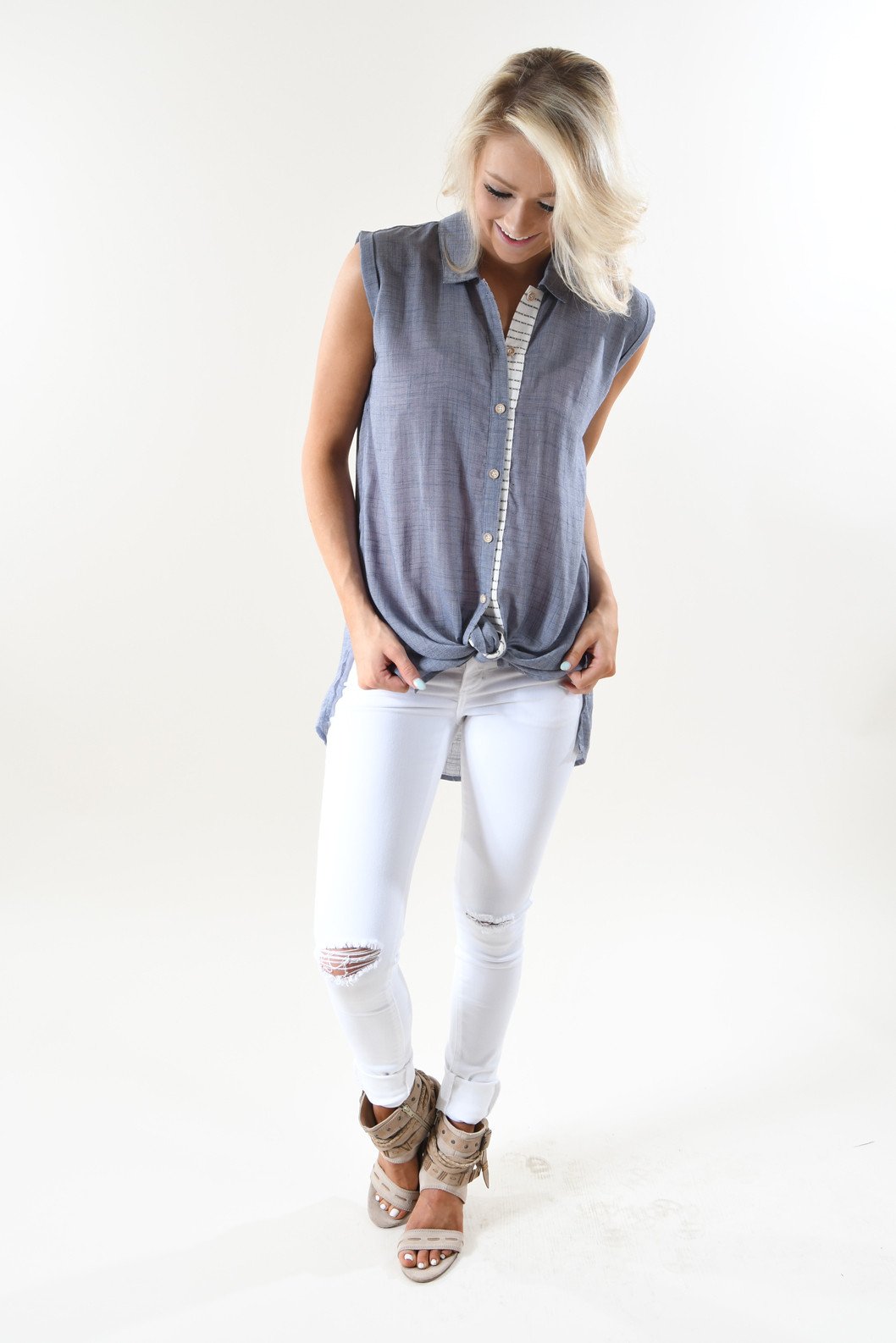 Summer Destination Sleeveless Top
