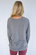 Just a Crush Sweater ~ Grey