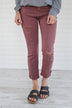 Calypso Jeans - The Boyfriend Effect Faded Maroon