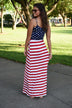 Stars & Stripes Maxi Dress