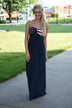 Land of the Free Strapless Maxi Dress