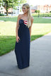 Land of the Free Strapless Maxi Dress