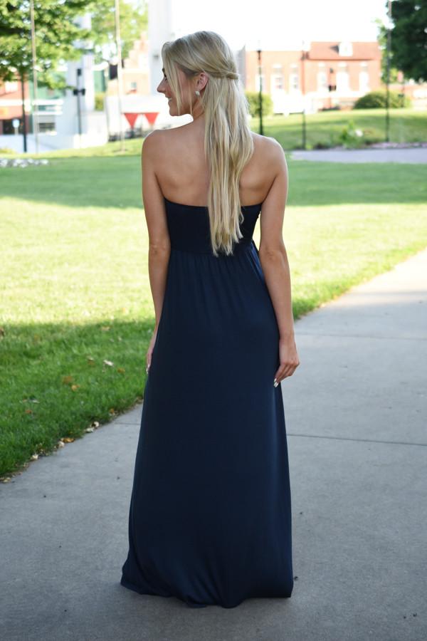 Land of the Free Strapless Maxi Dress