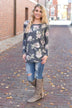 Close Encounter Floral Tunic Top