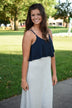 Simple & Chic Maxi Dress ~ Navy