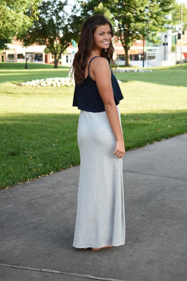 Simple & Chic Maxi Dress ~ Navy