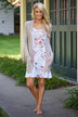 Fall Floral Mid Length Dress