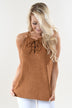 Per-Suede Me Tank - Tan