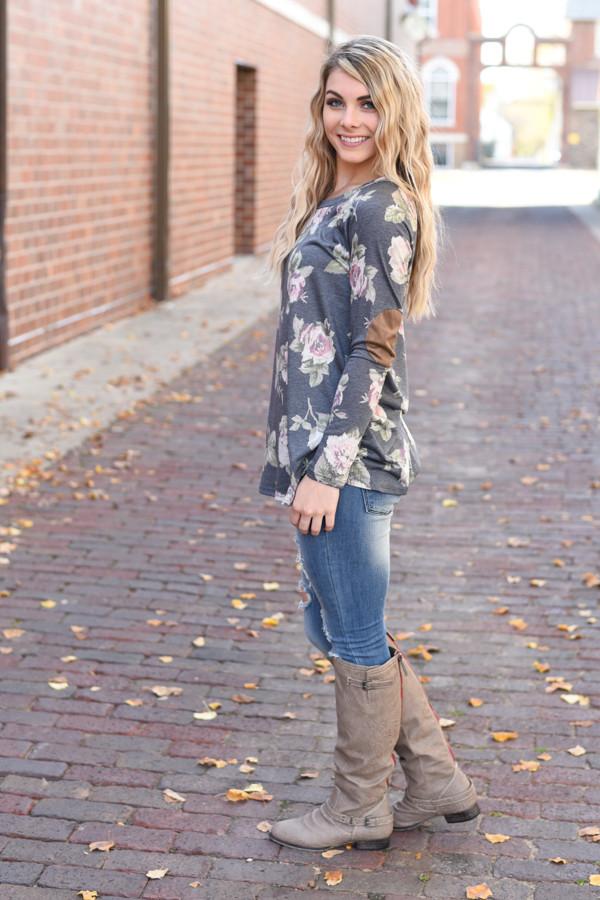 Close Encounter Floral Tunic Top