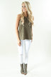 Per-Suede Me Tank - Olive