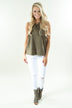 Per-Suede Me Tank - Olive