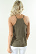 Per-Suede Me Tank - Olive