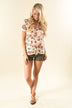 Strawberry Cream Floral Top