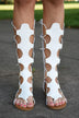 White Gladiator Sandals **Limited Sizing Available**