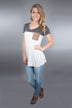 Dark Grey Pocket Top