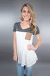 Dark Grey Pocket Top