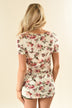 Strawberry Cream Floral Top