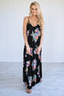 Rumor Has It Black Floral Dress