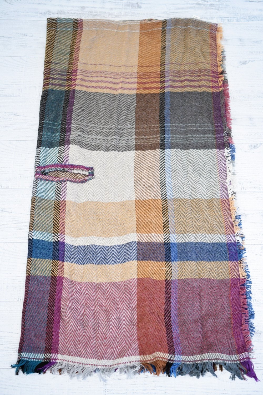 Pink & Purple Poncho Scarf