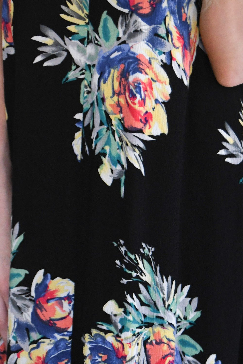 Rumor Has It Black Floral Dress – The Pulse Boutique