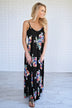 Rumor Has It Black Floral Dress