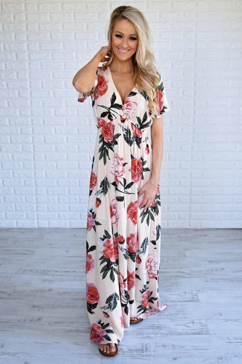 Blushing Beauty Maxi Dress